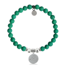 HELP by TJ Cat Mom Charm with Green Howlite Charity Bracelet