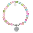 HELP by TJ Cat Mom Charm with Kaleidoscope Crystal Charity Bracelet