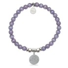 HELP by TJ Cat Mom Charm with Purple Cats Eye Charity Bracelet