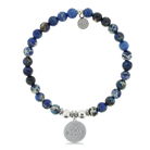 HELP by TJ Cat Mom with Royal Blue Jasper Charity Bracelet