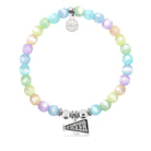 HELP by TJ Cheer Charm with Multi Selenite Charity Bracelet