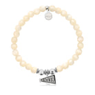 HELP by TJ Cheer Charm with Natural Selenite Charity Bracelet