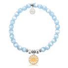 HELP by TJ Choose Happy Charm with Blue Selenite Charity Bracelet