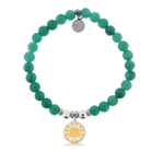 HELP by TJ Choose Happy Charm with Caribbean Jade Charity Bracelet