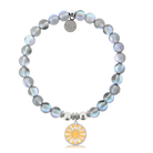 HELP by TJ Choose Happy Charm with Grey Opalescent Charity Bracelet