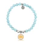 HELP by TJ Choose Happy Charm with Larimar Magnesite Charity Bracelet