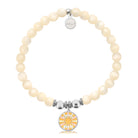 HELP by TJ Choose Happy Charm with Natural Selenite Charity Bracelet