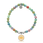 HELP by TJ Choose Happy Charm with Pastel Jade Charity Bracelet