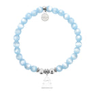 HELP by TJ Christmas Tree Charm with Blue Selenite Charity Bracelet