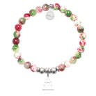 HELP by TJ Christmas Tree Charm with Holiday Jade Charity Bracelet