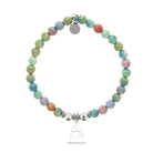 HELP by TJ Christmas Tree Charm with Pastel Magnesite Charity Bracelet
