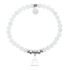 HELP by TJ Christmas Tree Charm with White Crystal Charity Bracelet