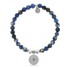 HELP by TJ Compass with Royal Blue Jasper Charity Bracelet