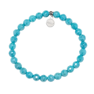 HELP by TJ Confidence Stacker Bracelet with Blue Amazonite Beads
