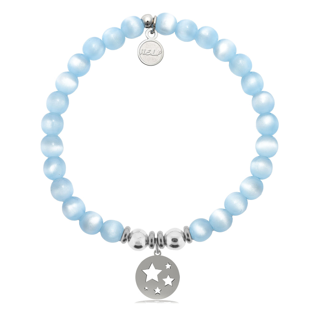 HELP by TJ Congratulations Charm with Blue Selenite Charity Bracelet