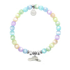 HELP by TJ Cowboy Hat Charm with Multi Selenite Charity Bracelet