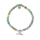 HELP by TJ Cowboy Hat Charm with Pastel Jade Charity Bracelet