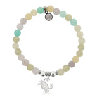 HELP by TJ Crab Charm with Green Yellow Jade Charity Bracelet