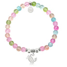 HELP by TJ Crab Charm with Kaleidoscope Crystal Charity Bracelet