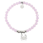 HELP by TJ Crab Charm with Pink Crystal Charity Bracelet