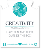 HELP by TJ Creativity Stacker Bracelet with Multi Amazonite Beads