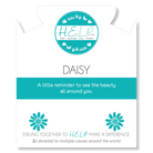 HELP by TJ Daisy Charm with Blue Selenite Charity Bracelet