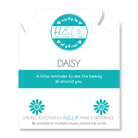 HELP by TJ Daisy Charm with Green Howlite Charity Bracelet