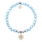 HELP by TJ Daisy Enamel Charm with Blue Selenite Charity Bracelet