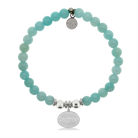 HELP by TJ Daughter Charm with Baby Blue Quartz Charity Bracelet