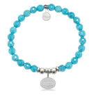HELP by TJ Daughter Charm with Blue Amazonite Charity Bracelet
