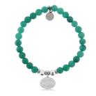 HELP by TJ Daughter Charm with Caribbean Jade Charity Bracelet