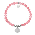 HELP by TJ Daughter Charm with Cherry Jade Charity Bracelet