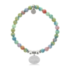 HELP by TJ Daughter Charm with Pastel Jade Charity Bracelet