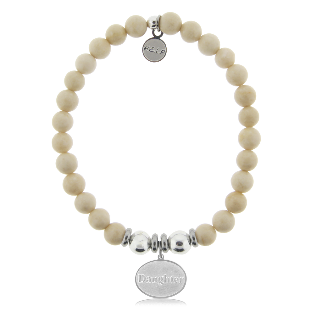 HELP by TJ Daughter Charm with Riverstone Charity Bracelet
