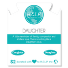HELP by TJ Daughter Charm with Turquoise Jasper Charity Bracelet