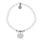 HELP by TJ Daughter Charm with White Cats Eye Charity Bracelet