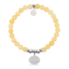 HELP by TJ Daughter Charm with Yellow Jade Charity Bracelet