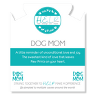 HELP by TJ Dog Mom Charm with Blue Zebra Jade Charity Bracelet