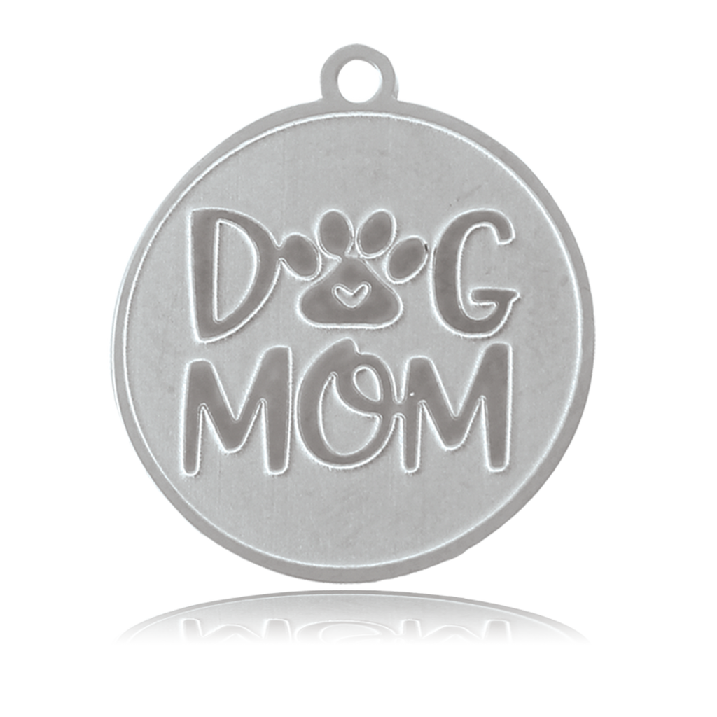 HELP by TJ Dog Mom Charm with Grey Stripe Agate Charity Bracelet