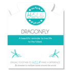 HELP by TJ Dragonfly Charm with Cherry Jade Charity Bracelet