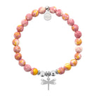 HELP by TJ Dragonfly Charm with Lemonade Jade Charity Bracelet