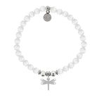 HELP by TJ Dragonfly Charm with White Cats Eye Charity Bracelet