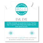 HELP by TJ Evil Eye Charm with Aqua Cats Eye Charity Bracelet