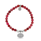 HELP by TJ Evil Eye Charm with Cranberry Jasper Charity Bracelet