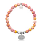 HELP by TJ Evil Eye Charm with Lemonade Jade Charity Bracelet