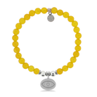 HELP by TJ Evil Eye Charm with Yellow Agate Charity Bracelet