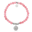 HELP by TJ Family Charm with Cherry Jade Charity Bracelet