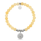 HELP by TJ Family Charm with Yellow Jade Charity Bracelet