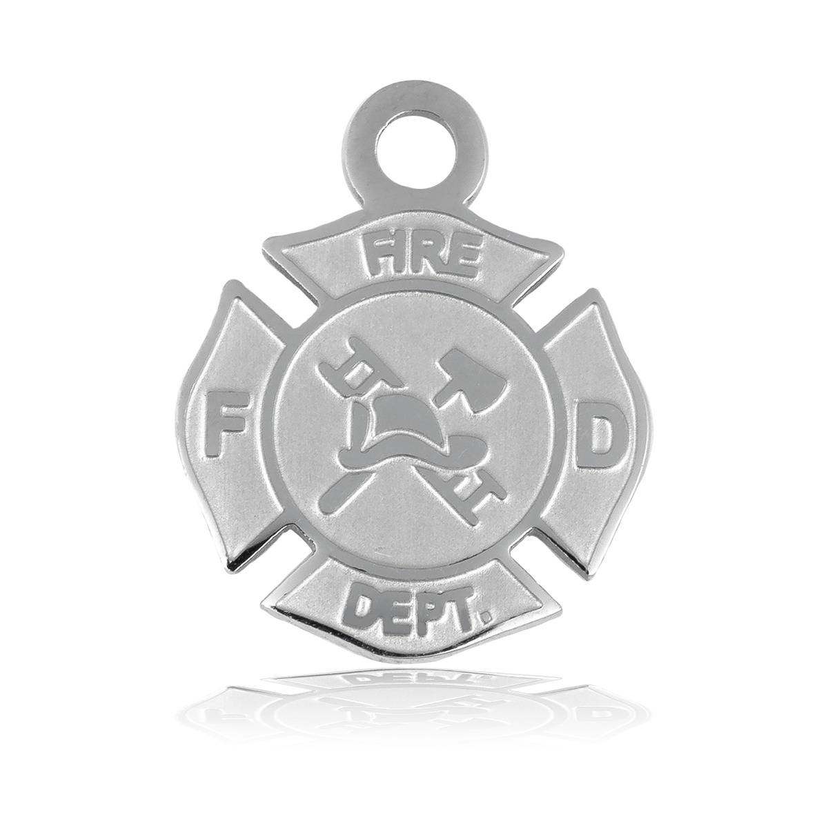 HELP by TJ Fire and Rescue Charm with Aqua Cats Eye Charity Bracelet