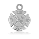 HELP by TJ Fire and Rescue Charm with Baby Blue Quartz Charity Bracelet